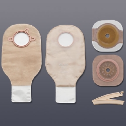 New Image Two-piece Colostomy/Ileostomy Drainable Single-use Kit 2-1/4", Clamp Closure