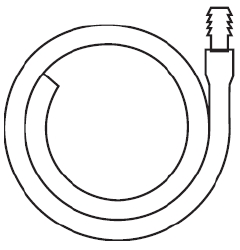 Extension Tubing with Connector 18"