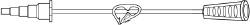 MIC Extension Tubing 6"