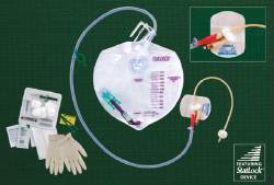 COMPLETE CARE BARDEX I.C. Foley Tray with Drainage Bag and Statlock Foley Stabilization Device 18 Fr