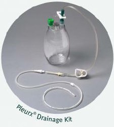 Pleurx Drainage Kit with 1000mL Vacuum Bottle