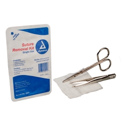 Suture Removal Kit with Littauer Scissors and Metal Forceps