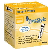 FreeStyle Blood Glucose Test Strip (50 count) Retail