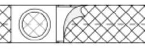 Nu-Support Flat Panel Belt 2-3/8" Opening 3" Wide 32" - 35" Waist Medium