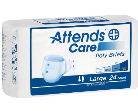 Attends Disposable Poly Brief Medium 32" - 44"