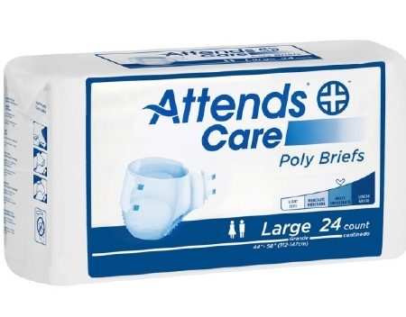 Attends Disposable Poly Brief Large 44" - 58"