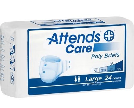 Attends Disposable Poly Brief Regular 44" - 56"