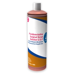 Povidone Iodine Scrub Solution 10% USP, 16 oz. Bottle