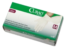 CURAD Non-Sterile Powder-Free Textured Latex Exam Glove Large