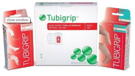 Tubigrip Elasticated Tubular Bandage, Beige, Size C, 2-3/4" x 10 yds. (Medium Arm and Small Ankle)