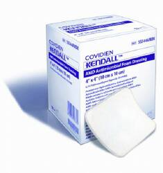AMD Antimicrobial Polyurethane Foam Dressing, 4" x 4"