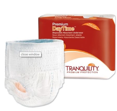 Tranquility Premium DayTime Adult Disposable Absorbent Underwear Medium 34" - 48"