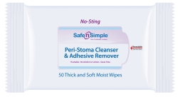 Safe N Simple Adhesive Remover Wipe, 50/Package