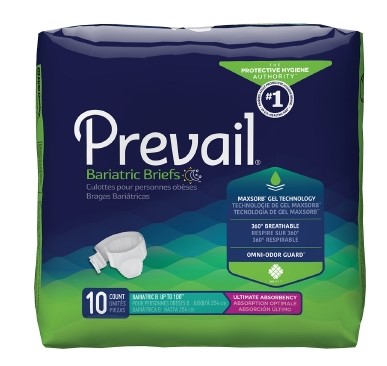 Prevail Bariatric Brief Size B Up to 100"