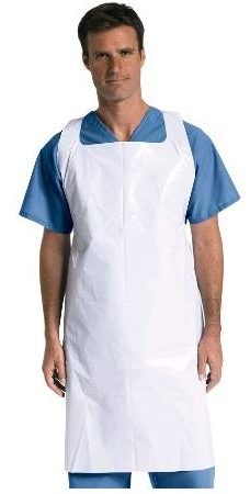 Protective Poly Disposable Apron 28" x 46"
