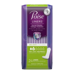 Poise Pantiliners Very Light 8-1/2" Long