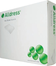 Alldress Absorbent Film Composite Dressing 4" x 4", 2" x 2" Pad Size