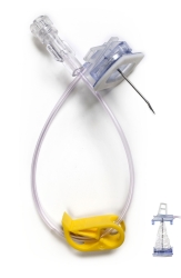 Whin Safe Huber Infusion Needle Set 22G x 1"