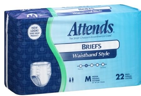 Attends Waistband Style Brief Medium 32" - 44"