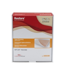Restore Foam Dressing without Border 2-1/2" x 2-1/2"