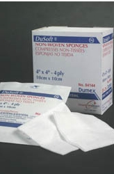 Dusoft Sterile Non-Woven Sponge 3" x 3", 4-Ply