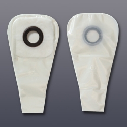 1-Piece Drainable Pouch with Precut 7/8" Barrier Opening, Pouch Size 1-1/4" with Karaya