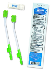 Single Use Suction Swab System with Perox-A-Mint Solution and Mouth Moisturizer