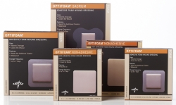 Optifoam Adhesive Foam Dressing 4" x 4"