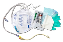 Silicone-Elastomer Coated Closed System Foley Catheter Tray 18 Fr 10 cc