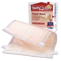Tranquility Peach Sheet Underpad 21-1/2" x 32-1/2"