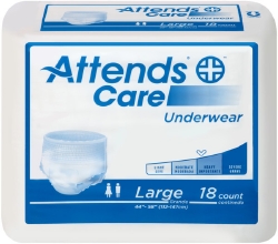 Attends Unisex Regular Absorbency Value Tier Protective Underwear Large 44" - 58"