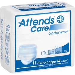 Attends Unisex Regular Absorbency Value Tier Protective Underwear X-Large 58" - 68"