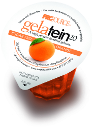 Prosource Gelatin 20 Orange Protein, 4 oz. Cup,  88 Cal