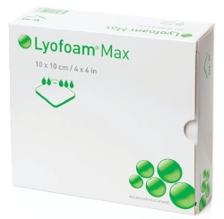 Lyofoam Max Foam Wound Dressing, 4" x 4"