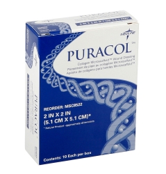 Puracol Collagen Dressing 2" x 2", Sterile