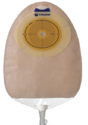 Sensura 1-Piece Multi-Chamber Urostomy Pouch Flat CTF 3/8" - 2.5", Transparent