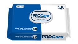 ProCare Adult Washcloth, 12" x 8", Soft Pack