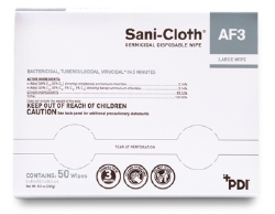 Sani-Cloth AF3, Individual Packets, Large, 5" x 8"