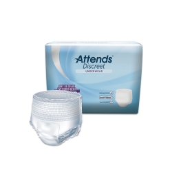 Attends® Discreet Day/Night Extended Wear Underwear, Large 38" to 50" (previously 44" to 58")