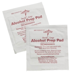 Alcohol Prep Pad, 2-Ply, Large