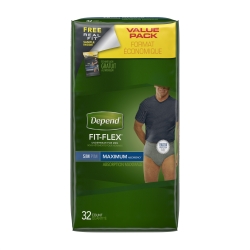 Depend Maxmium Absorbency Fit-Flex Underwear for Men Small/Medium