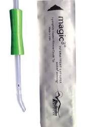 Magic3 Hydrophilic Coude Male Intermittent Catheter with Sure-Grip 16 Fr 16"