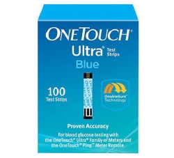 OneTouch Ultra Blue Blood Glucose Test Strip (100 count)