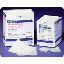 Dusoft Sterile Non-Woven Drain Sponge 2" x 2", 4-Ply
