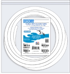 White-Silicone Drainage Tubing 5/16" I.D. x 120"