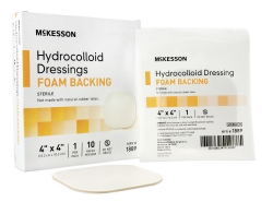 ReliaMed Sterile Latex-Free Hydrocolloid Dressing with Foam Back 4" x 4"