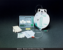 Center-Entry Add-A-Foley Tray with 2,000 mL Drainage Bag