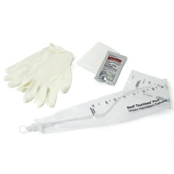 TOUCHLESS Plus Unisex Vinyl Intermittent Catheter Kit 14 Fr 1100 mL