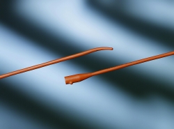 BARDIA Coude Red Rubber Urethral Catheter 20 Fr, 16"