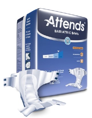 Attends DermaDry Bariatric Briefs XX-Large up to 70"